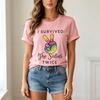 Retro Sixties Peace Tee I Survived The Sixties Twice Print Unisexs Cotton Short Sleeve Casual Gift Oversized T Shirt Y2k Top