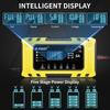 12V 6A Smart Battery Charger, Ten-Stage, Auto-Stop for Lead-Acid & LiFePO4 Batteries