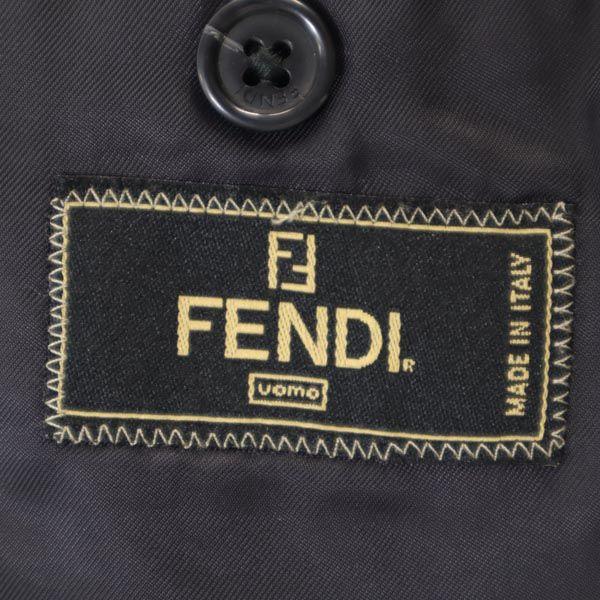 FENDI made in Italy Long sleeve 100% wool tailored jacket 46 black Men's Used