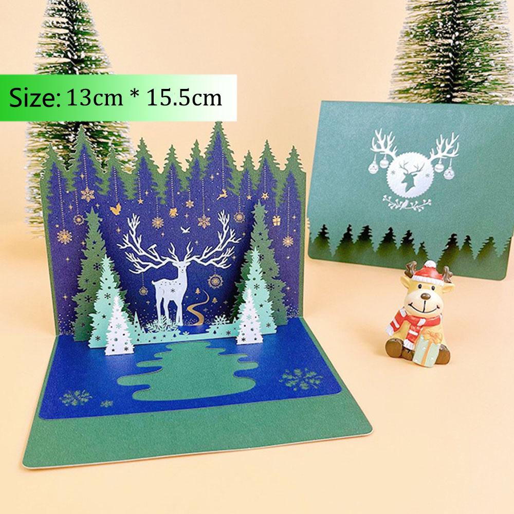 New Romantic Style 3D Pop-up Greeting Card For Birthday Christmas Postcard Party Wedding Decoration Colorful Creative Kids Gifts