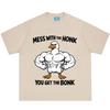 Mess with The Honk You Get The Bonk Funny Duck Meme Tshirt Unisex Unisex Hiphop Tshirt Summer Loose Casual Cotton Fashion Tshirts