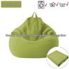 Fodera per Pouf in Cotone Lino Stile Giapponese con Cuscino Poggiapiedi