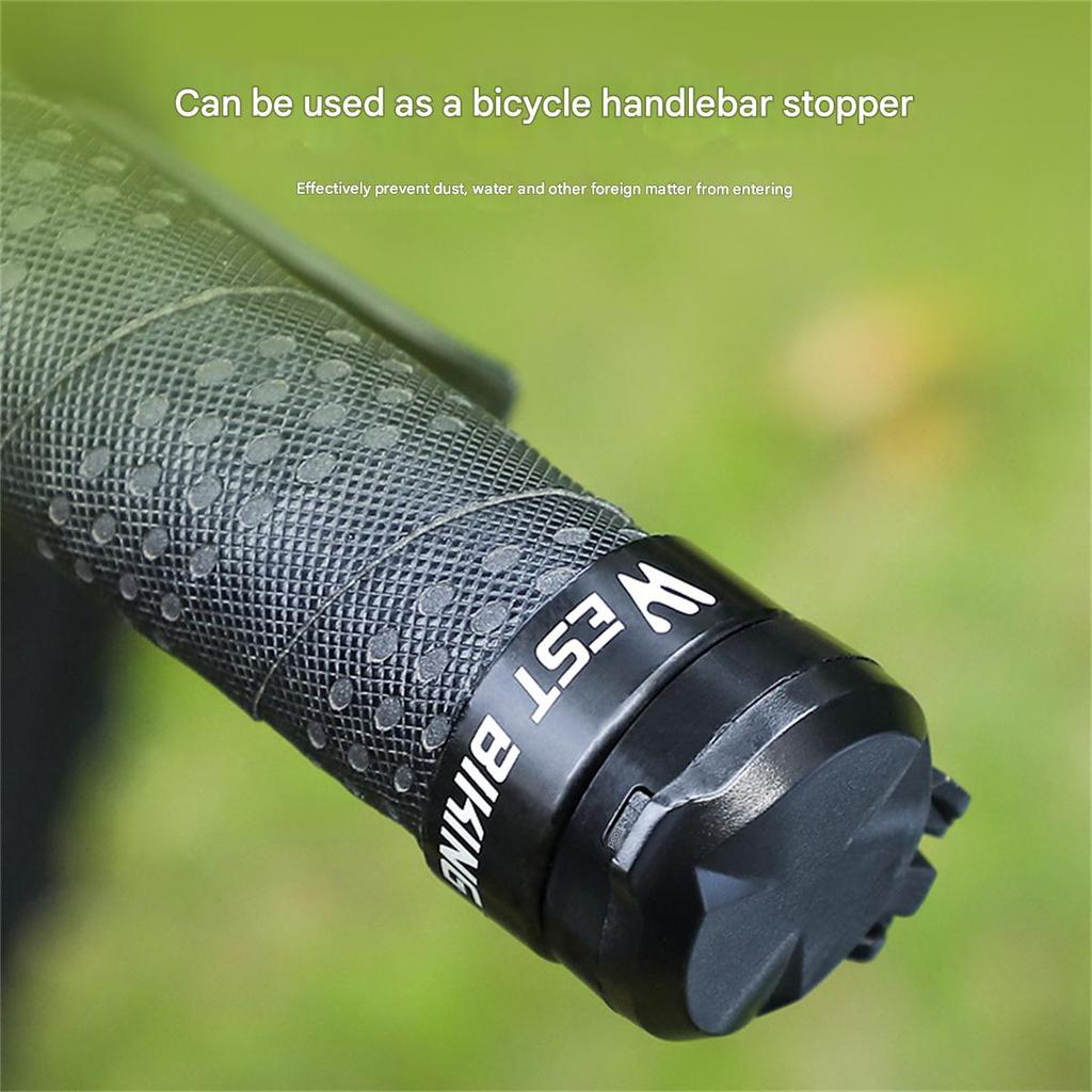 WEST BIKING Bicycle Handlebar Plug Rearview Mirror Road Handlebar Plug Convex Reflector Mountain Bike Equipment