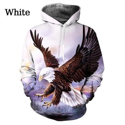Hoodie mit US-Adler-Grafik, Herrenbekleidung, 3D-Weißkopfseeadler-Druck, Hoodies, Damenpullover, Harajuku-Mode, Y2K-Tops, Hoody-Sweatshirts