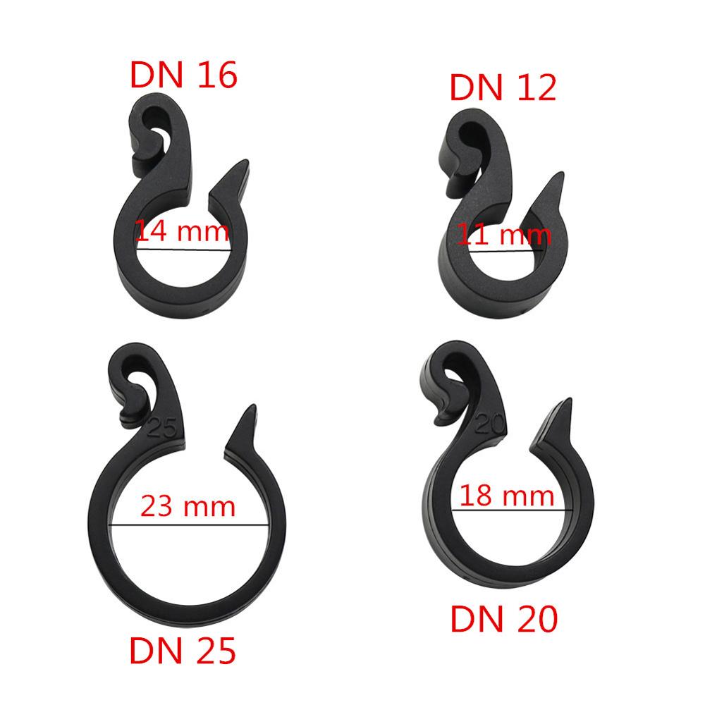 20 Pcs Garden Pipe Connection Fastening Clips DN12 DN16 DN20 DN25 Pipe Tightening Buckles Irrigation System Hose Fixed Tool