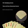 Waterproof Gold Foil PVC Playing Cards