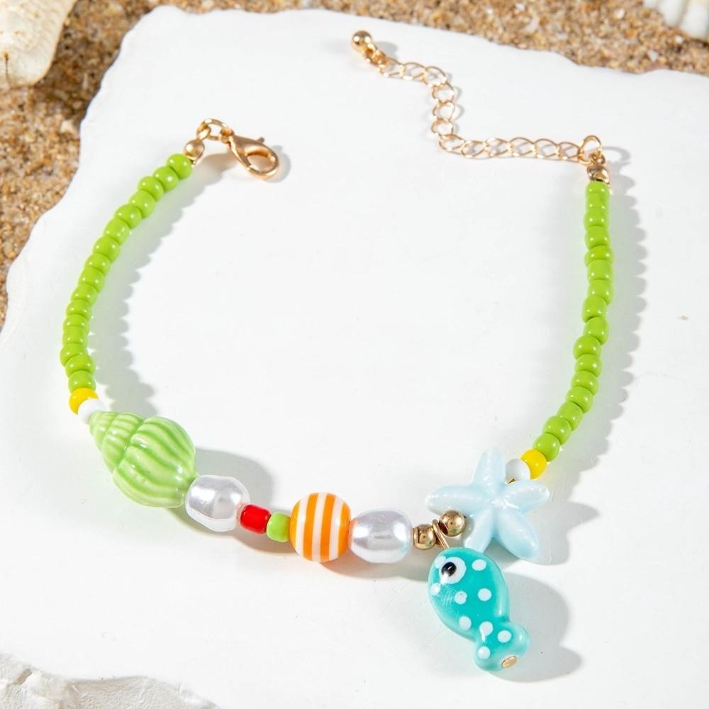 Bohemian Style Beaded Foot Chain Colorful Foot Bracelets Jewelry Accessories
