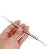 1pc Dental Stainless Steel Periodontal Probe Double Hook Explorer Scaler Instrument Oral Endodontic Cleaning Tool Equipment