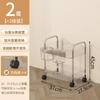 Bathroom Rolling Utility Cart Storage Organizer Slide Mobile Shelving Unit Organizer Trolley Cosmetics Storage for Office Kitche