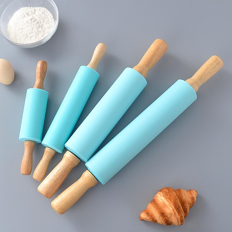 Mini Antihaft-Silikon-Nudelholz für Kinder - Ideal zum Ausrollen von Teig und Knödelhüllen