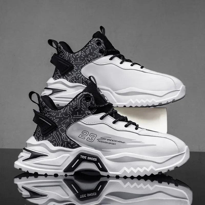 Men Sneaker Casual Sports Basketball Shoes for Men High Top Male Running Shoes Walking Style Shoes Footwear for Hombre