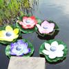 Solar Schwimmende Lotus-Leuchte Wasserdichte LED-Nachtlicht Festliche Wunsch-Lampe Für Teich Pool Garten Aquarium Dekoration Zubehör