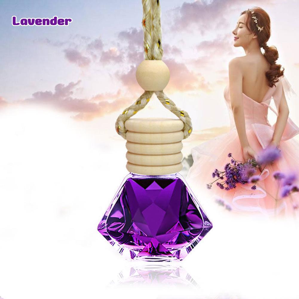 7ml Car Hanging Bottles Perfume Aromatherapy Refillable Air Freshener Diffuser Oil Fragrance Bottle Vehicle Auto Sapper Pendant