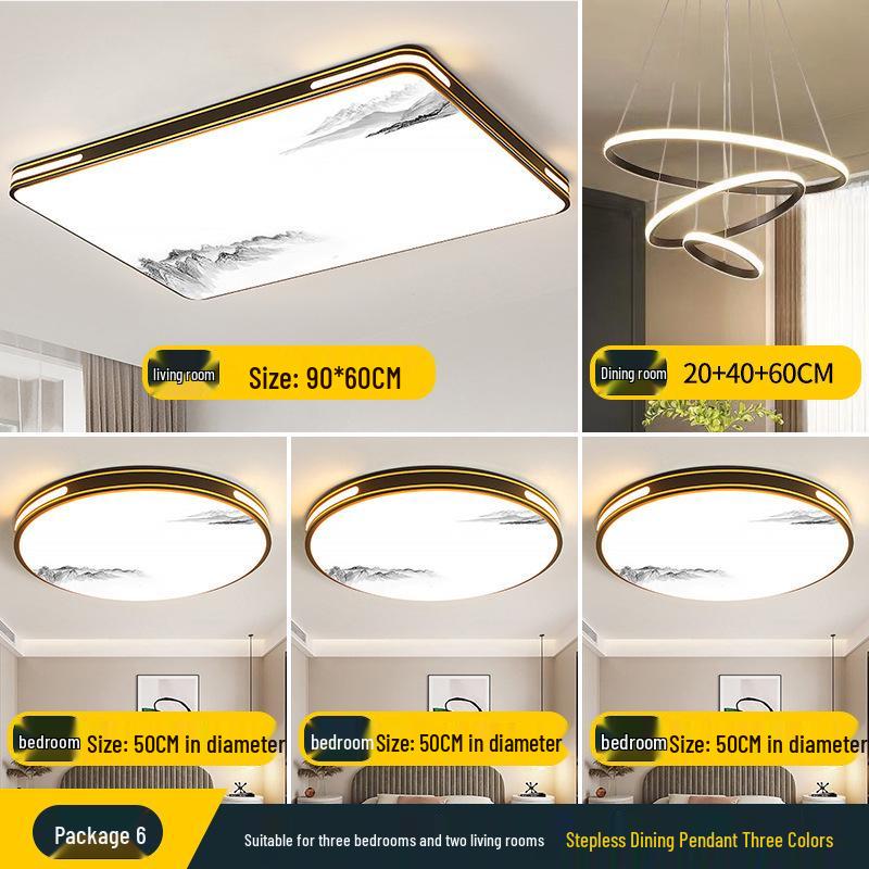 2025 LED Ceiling Light: Bright Core Design for Living, Bedroom, Study, and Dining Rooms, Wrought Iron Fixture