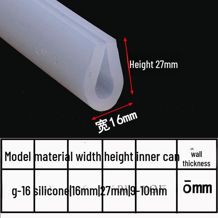 

U-Shaped Silicone Foam Sealing Strip for Colorful Equipment Packaging g-20