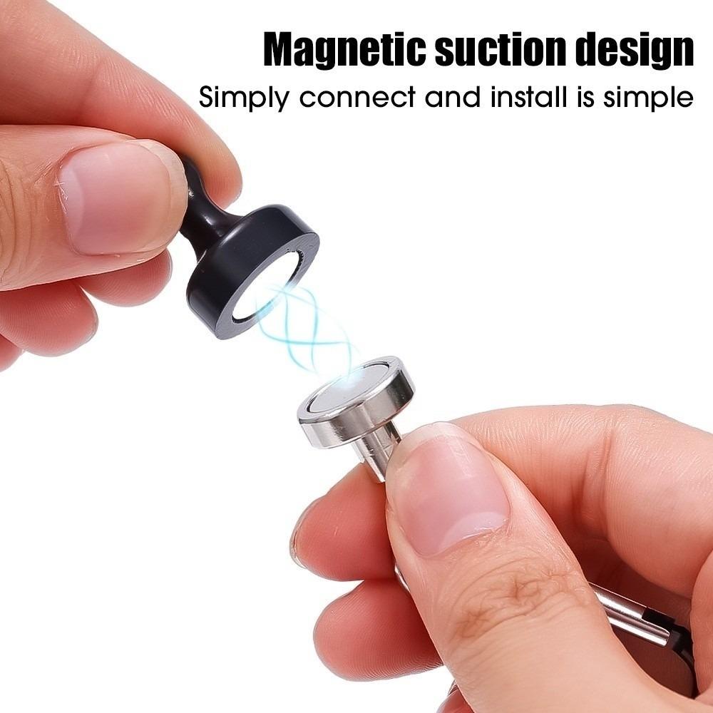 5pcs Reusable Magnetic Tent Hook Fasteners Tent Hanging Light Clip  Outdoor Activities