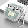 Case For Airpods Pro2 4 1 2 Pro 3 Pro3 Clear Earphone Cases Cover Retro Printed Pattern Fashion