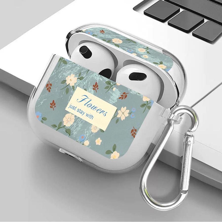 Case For Airpods Pro2 4 1 2 Pro 3 Pro3 Clear Earphone Cases Cover Retro Printed Pattern Fashion