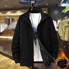 Men's Stand Collar Cardigan Jacket - Sport Casual Hoodie, Autumn/Winter, Available With/Without Fleece.