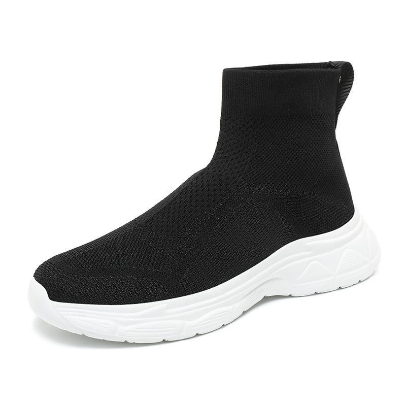 2025 summer new large size couple fly knitting, breathable casual sports socks shoes 36-48