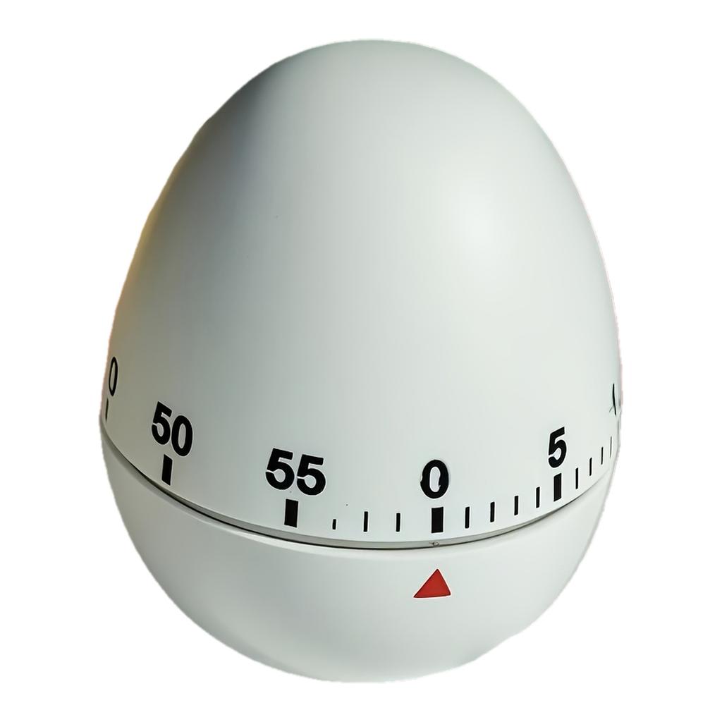 Egg Shaped Timer – Plastic Kitchen And Bedroom Countdown Timer, Playful Design, Classic Kitchen Accessory