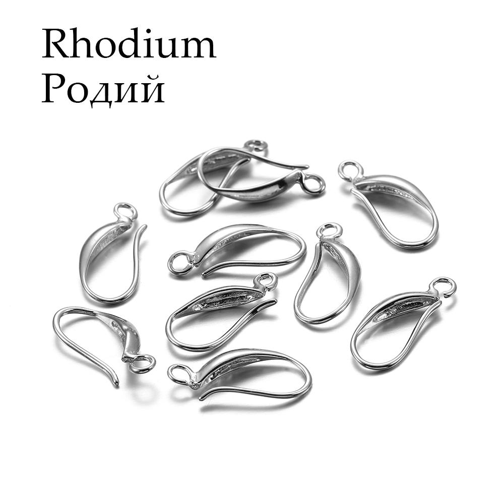 12pcs/lot 17*8mm Copper French Earring Hooks Charms Earrings Hook Clasps DIY For Jewelry Making Findings Accessories Supplies