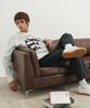 BLOND9 Slogan Round Knit Sweater_White (Type A)