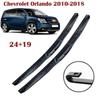 24"+19" J-Hook Frameless Front Wiper Blades for Chevrolet Orlando, Captiva, Equinox, Traverse, Malibu