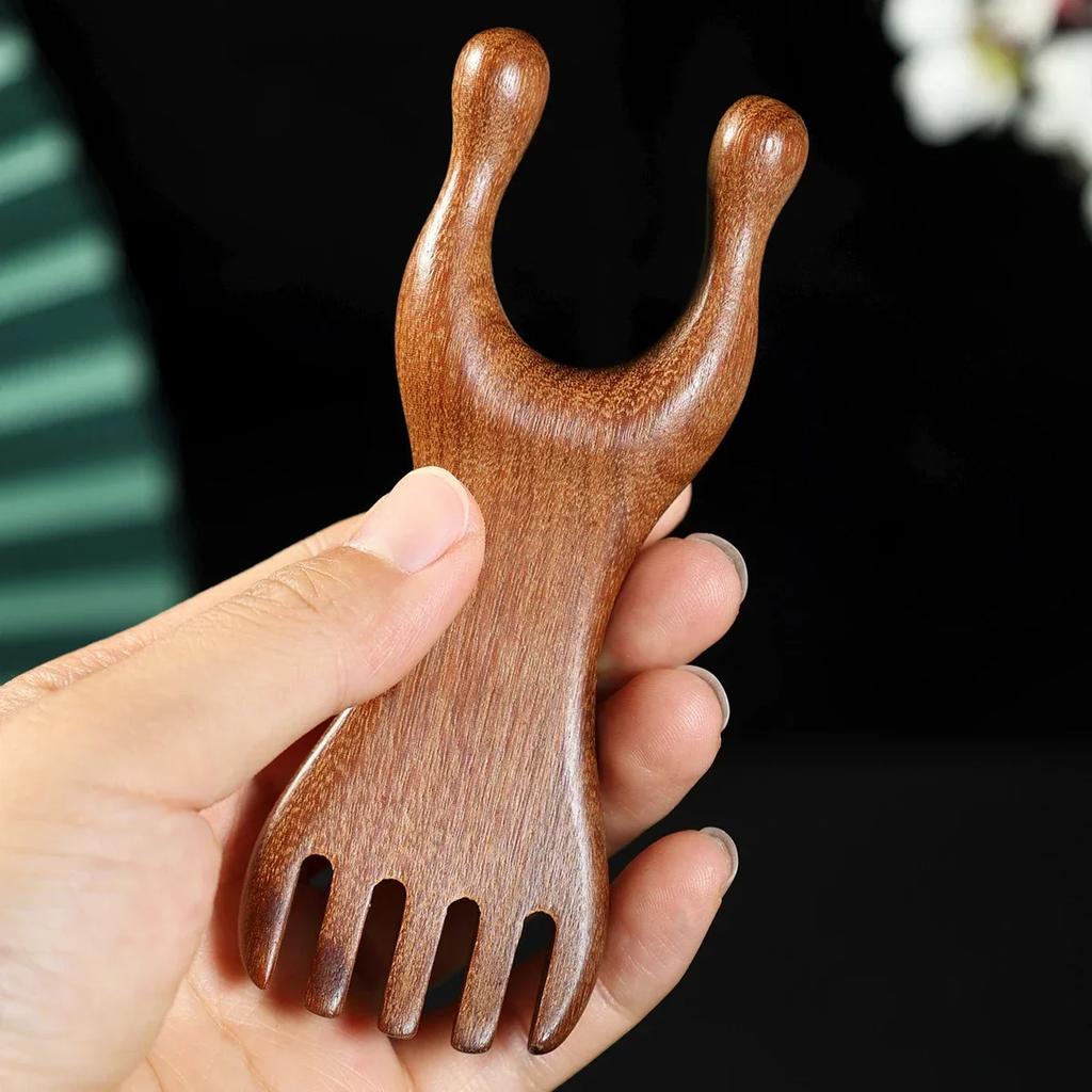 Head Meridian Massage Comb Massage Gua Sha Tools,Professional Lymphatic Drainage Tools,Wood Therapy Massage Tools for Back,Legs