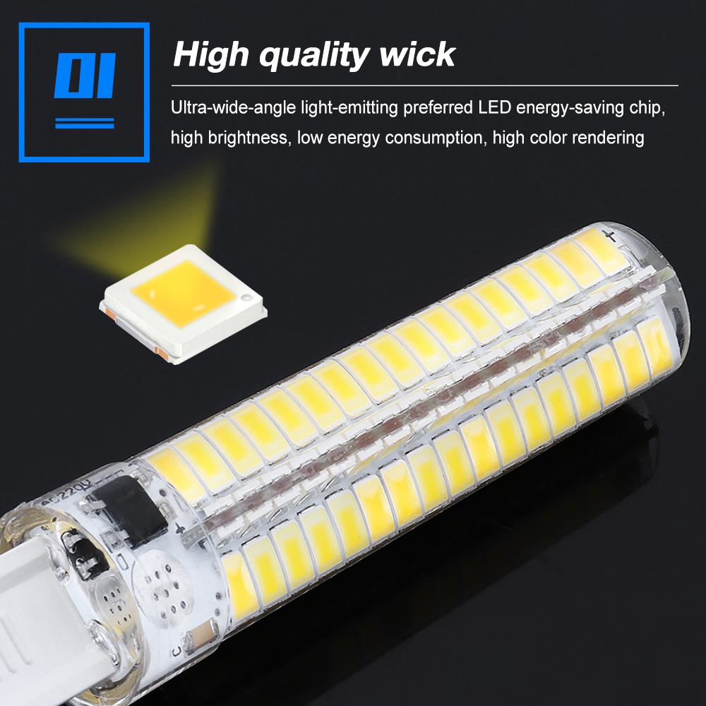 G9 LED Lamp 3W 6W 7W Dimmable Bulb 220V 136LEDs SMD5730 360° LED Light Replace Hal-ogen Lamp