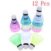 12 Pcs Colorful Plastic Badminton Ball Shuttlecocks Sport Training Sport