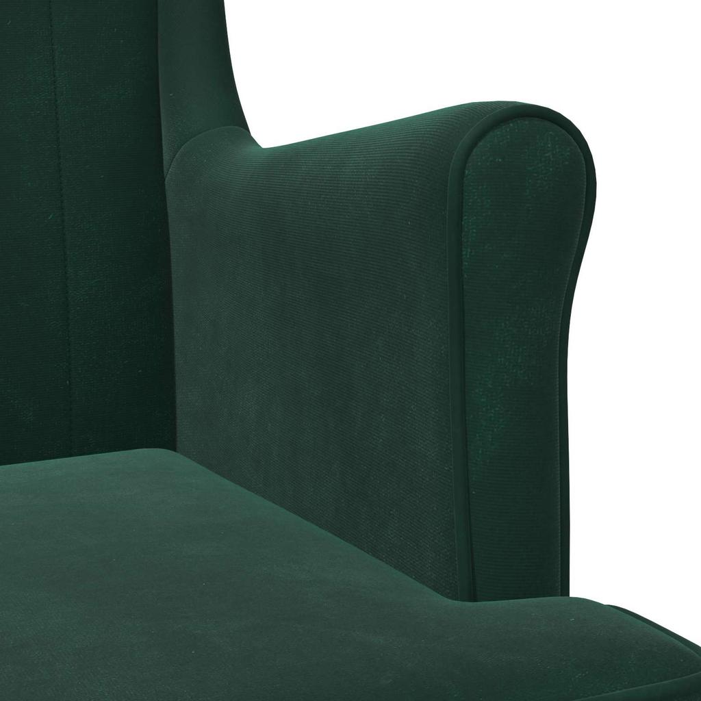 Armchair Dark Green Velvet