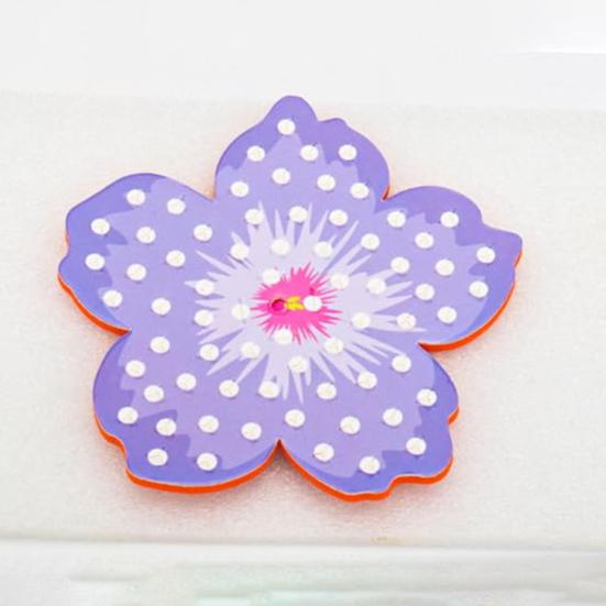 1 Set Poke Art Flower Bouquet Kit with Butterfly Wooden Vase Handmade Flower Making Toy Toddlers Floral Bouquet Arts Crafts Activities Toy