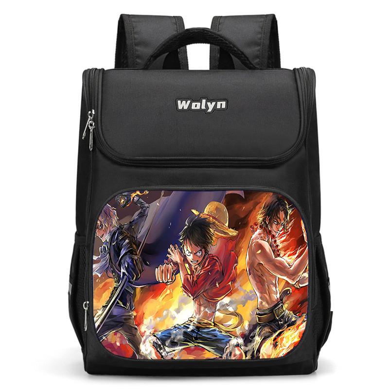 Spacious Luffy Zoro Backpack For Elementary Boys And Girls With Double Layer Oxford Fabric