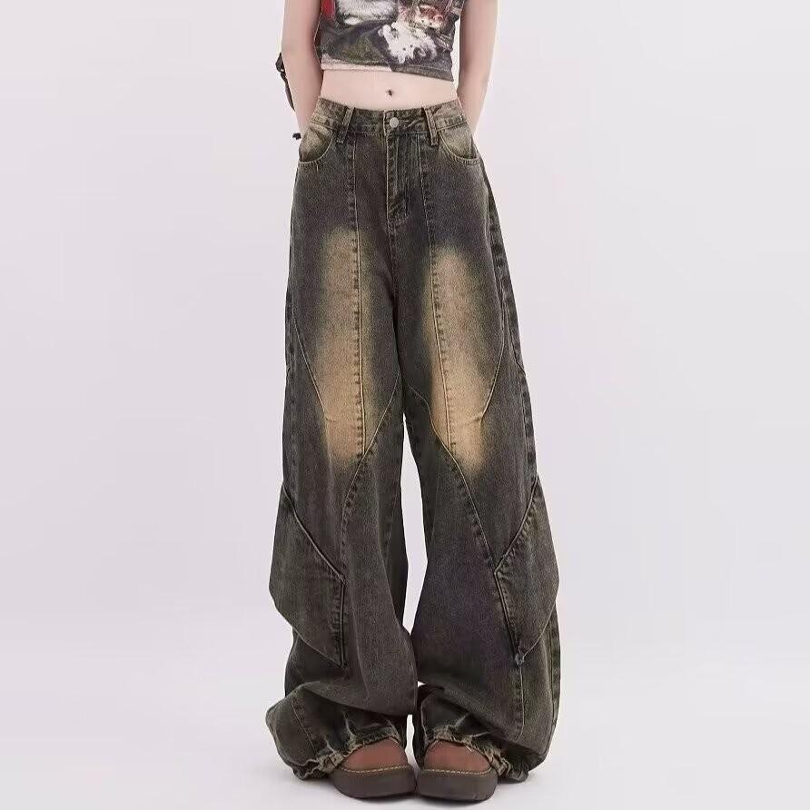 

Прямые джинсы Chunchao Retro Distressed для мужчин и женщин 3XL