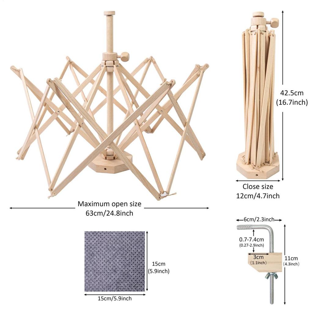 Yarn Ball Winder Umbrella Crochet Knitting Holder Tool Large Yarn Winder For Family Friends Women Lovers Enthusiast Holidays