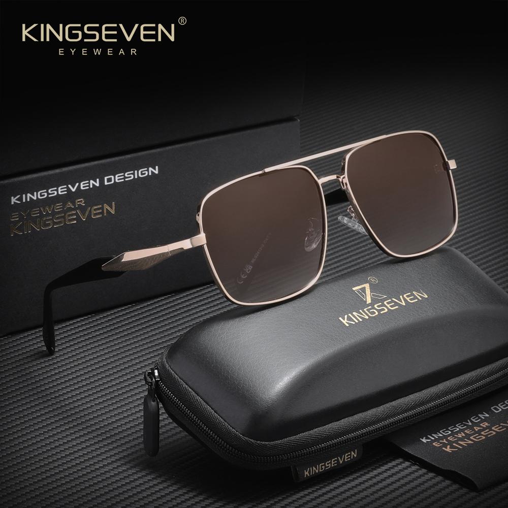 KINGSEVEN Business Sunglasses UV400 Men Women Driving Travel Outdoor Polarized Protective Glasses Trendy Classical Eyewear7