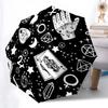 Witch Gothic Death Moth Folding Umbrella Auto-Open Design 8 Iron Ribs Plastic Handle Foldable Sunshade Perfect Christmas Gifts
