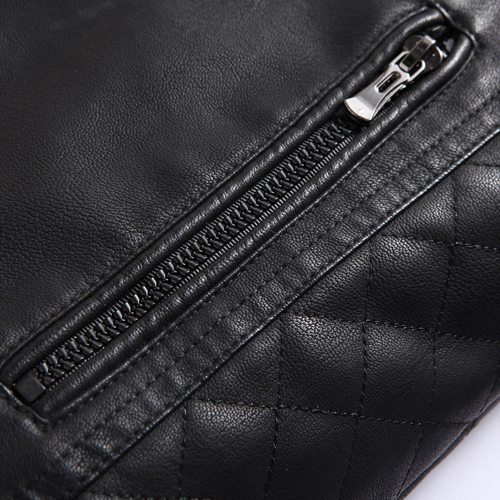 Men Winter Autumn Black Brown Pu Leather Plus Thick Velvet Touch Screen Gloves Touchscreen Compatible Velvet Lined
