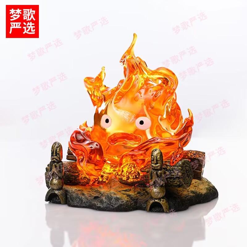 12CM Anime Calcifer Objects Lamp Collectible Model Ornaments Action Figure Birthday Gift Toys Desktop Action Figures