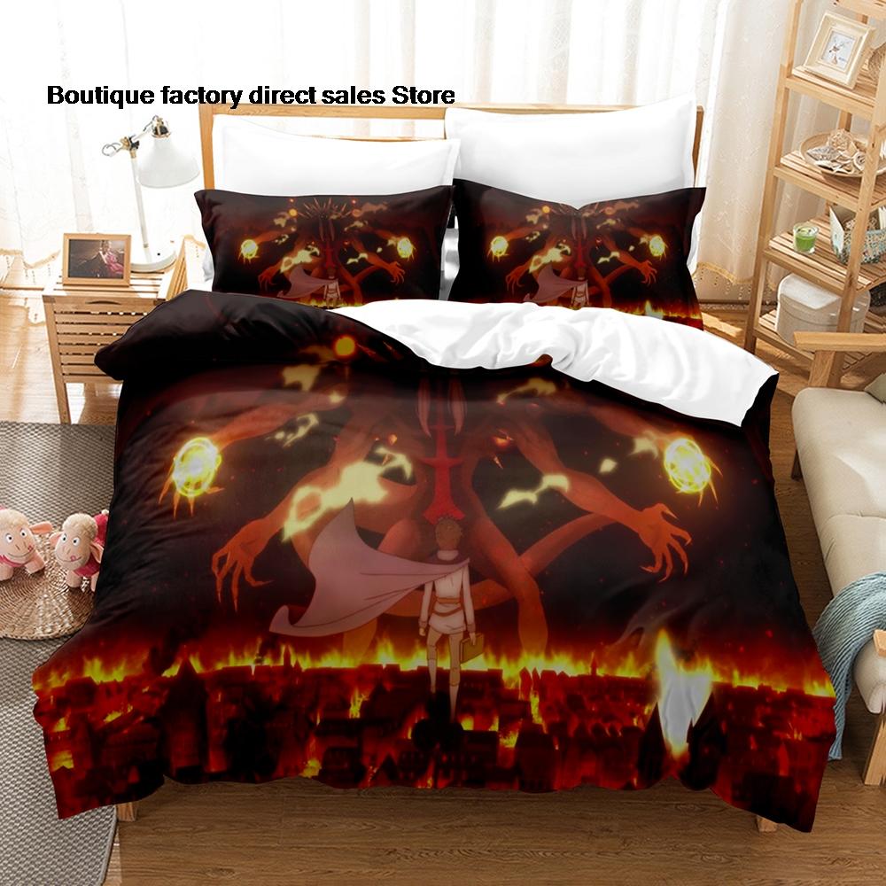 Anime Black Clover Asta Bedding Set 3D Printed Duvet Cover Pillowcase For Otaku Bedroom Home Textile Twin Full Queen King Size