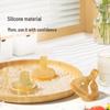 Silicone Imitation Breast Milk Baby Bottle with Handle & Straw for Newborns