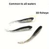 FTK  Gray Fish Shaped Bait | Bionic Fork Tail Soft Bait, Suitable for Freshwater and Seawater Fishing, PVC Material, Including