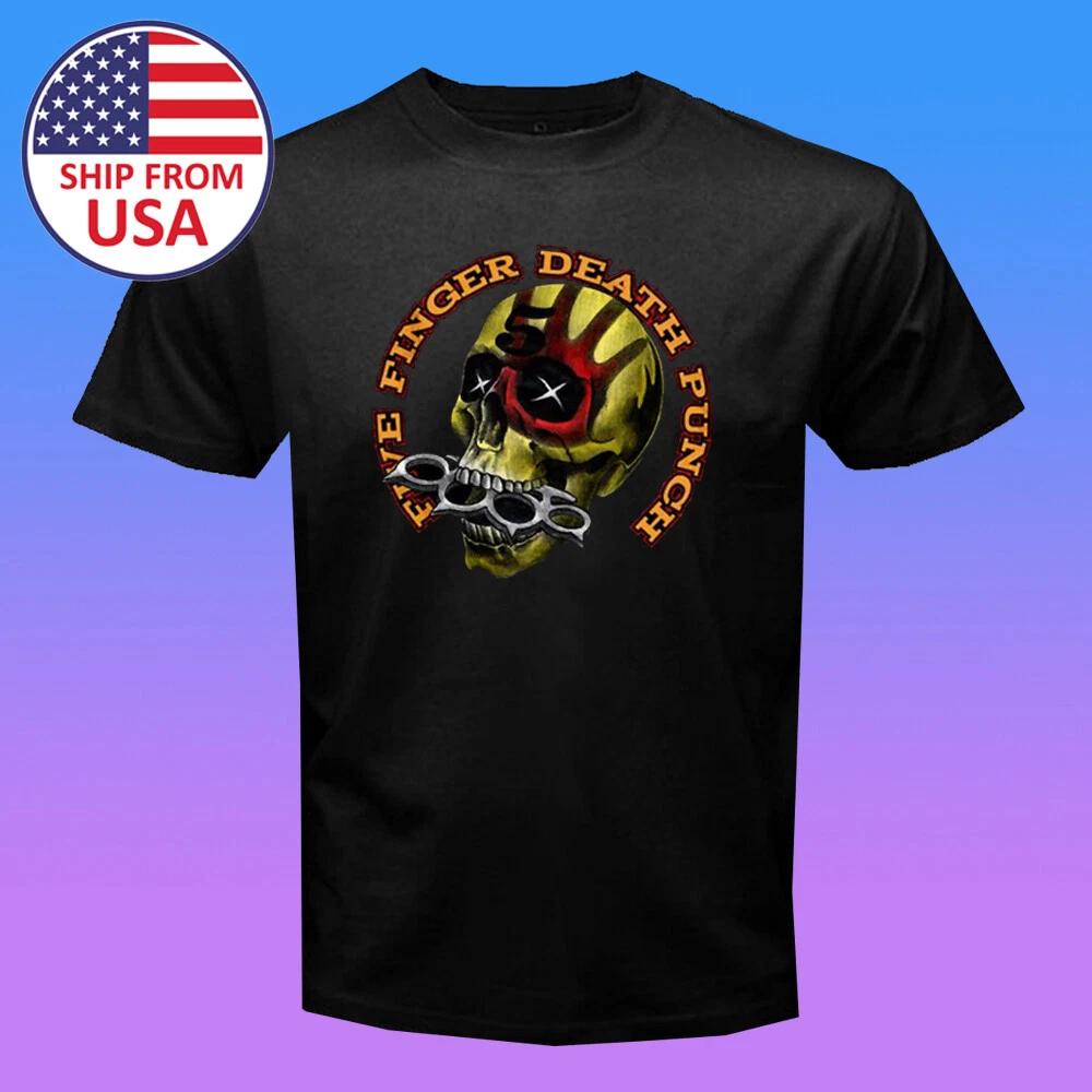 5FDP Five Finger Death Punch Men s Black Size S-5XL 4XL