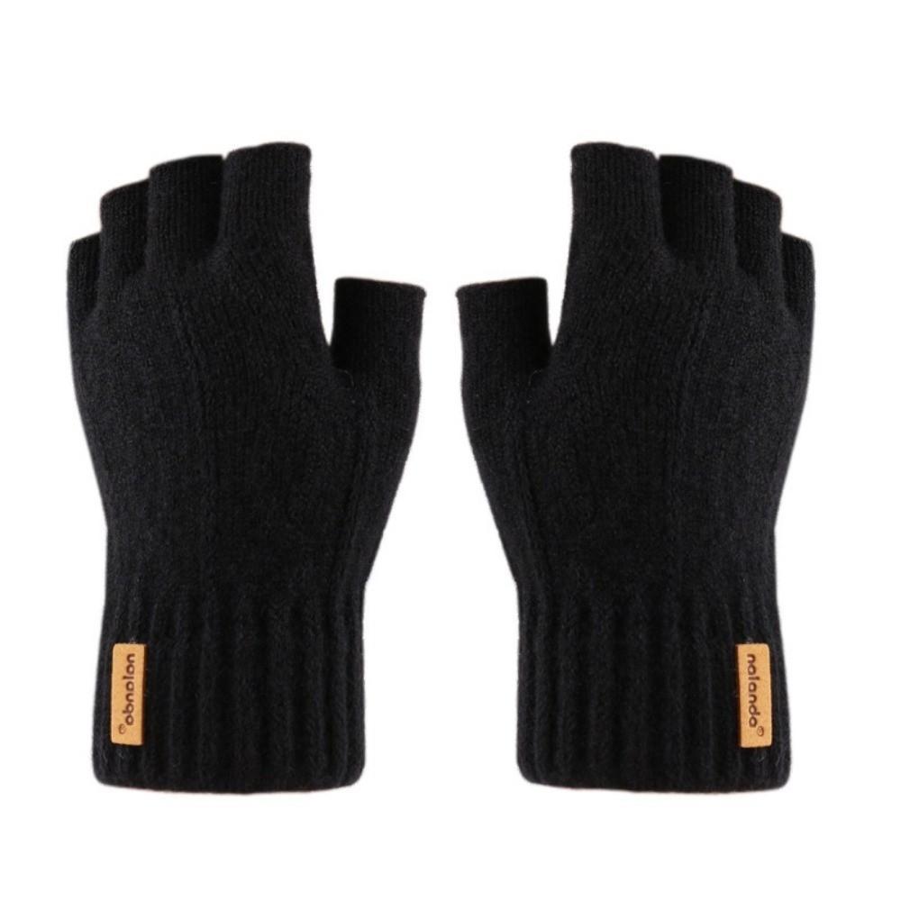 Winter Warm Fingerless Gloves Thicken Touchscreen Gloves New Knitted Gloves  For Men Women Gifts