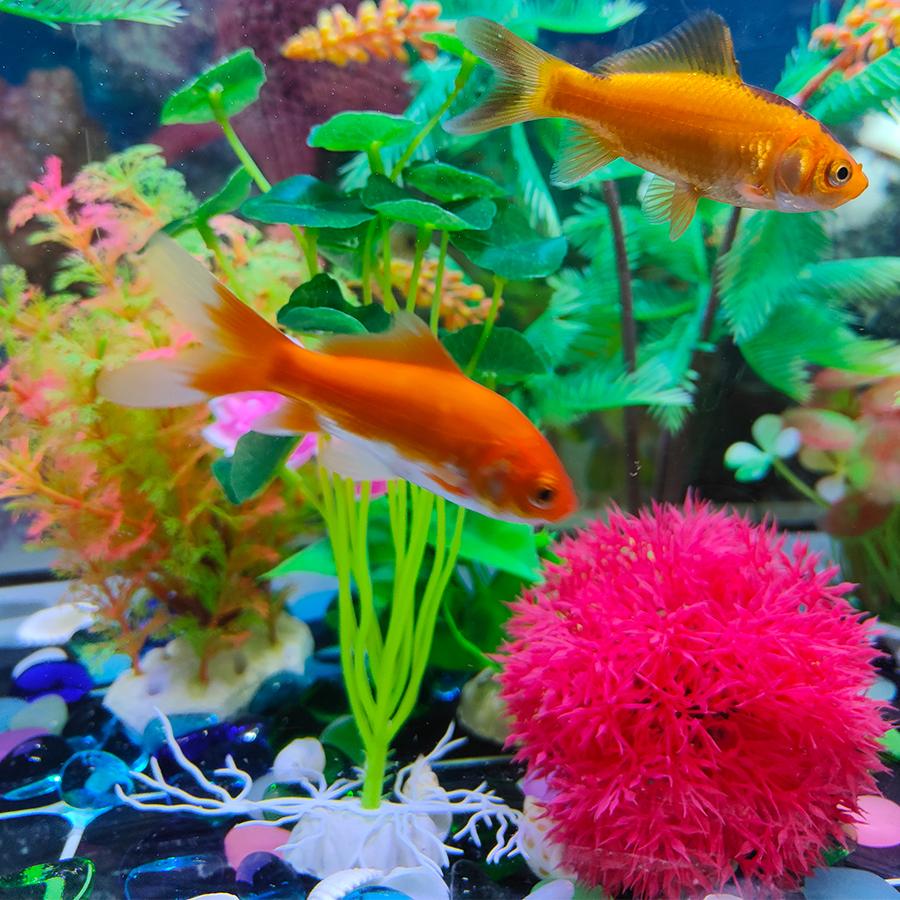 1 PC Plastic Lotus Leaf Grass Plants Artificial Aquarium Decorations Plants Fish Tank Grass Flower Ornament Decor
