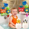 Brinquedo de banho para bebês, copo de sucção de parede, jogos de água, banheiro, macaco, caterpilla, banho, chuveiro, brinquedo para crianças, presentes de aniversário