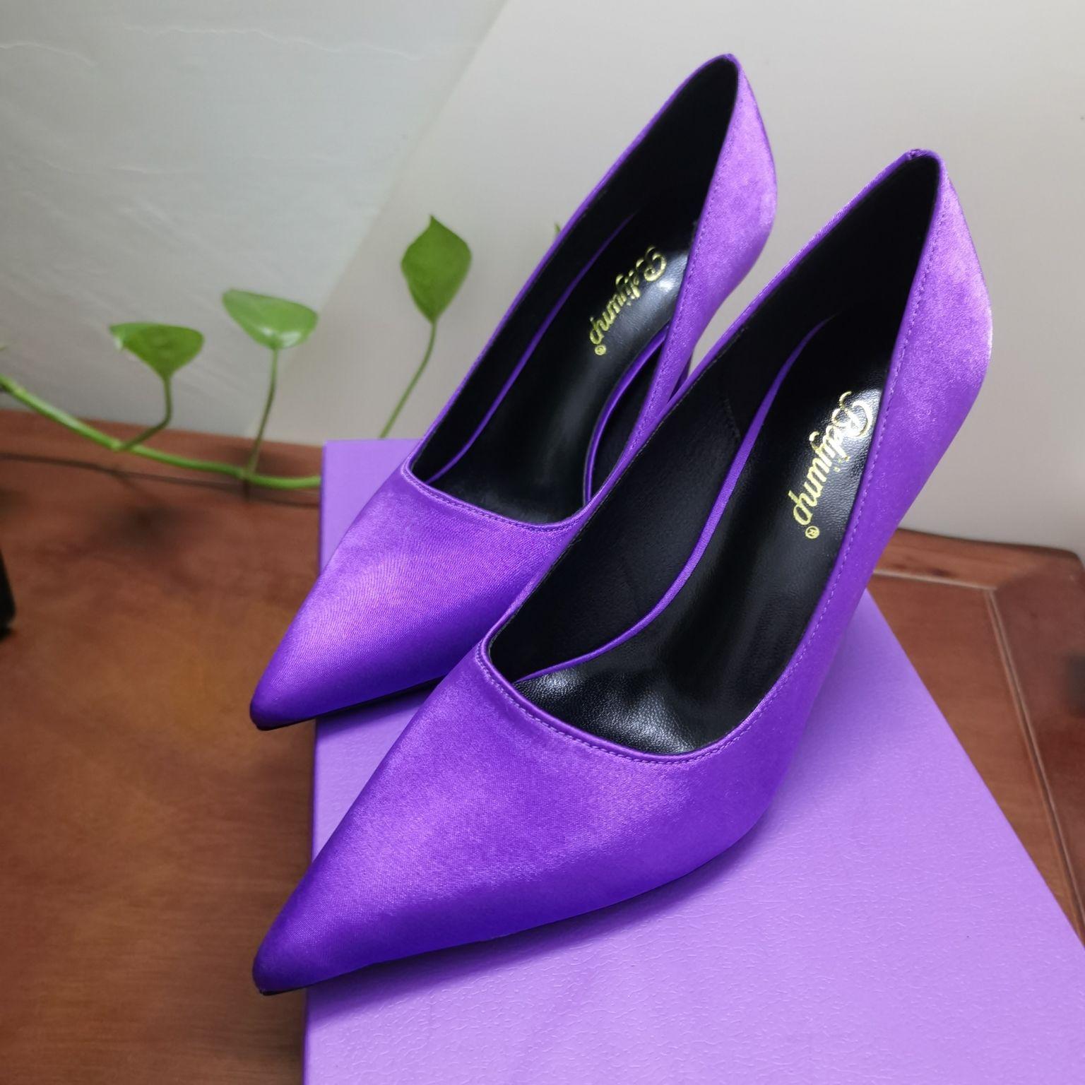 

Purple High Heels Spring Women s 2024 New Edition