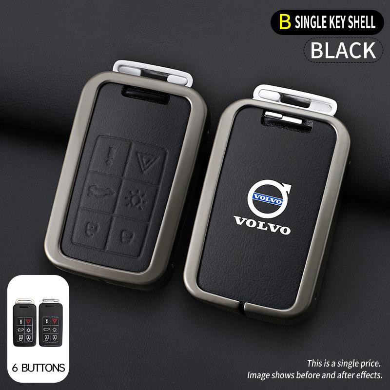 

Zine Alloy Car Key Case Shell Cover Holder Keychain For Volvo S60 S80 V60 XC60 XC70 S60L S80L V40 XC90 Full Protection Accessory