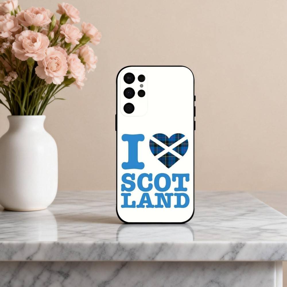 S-Scotland S-Scottish-H F-Flag Phone Case For Samsung S25,24,23,22,30,21,10,9,Ultra,Plus,Lite,FE,4,5 G Soft Black Case Samsung S25